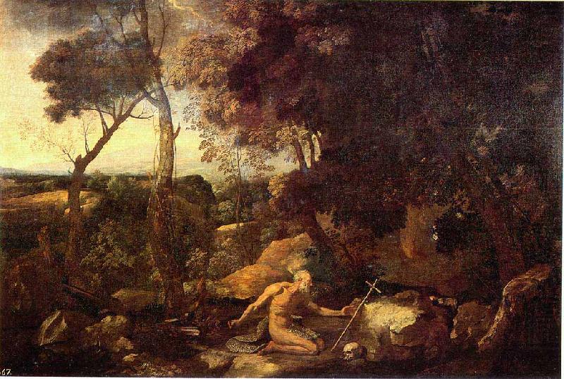 Nicolas Poussin Paysage avec saint Jerome china oil painting image